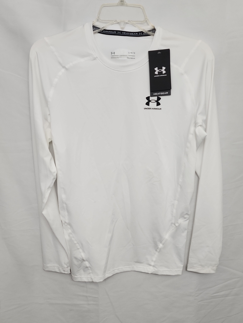 Under Armour Men’s HeatGear Compression Long-Sleeve Crew Shirt Size Large New
